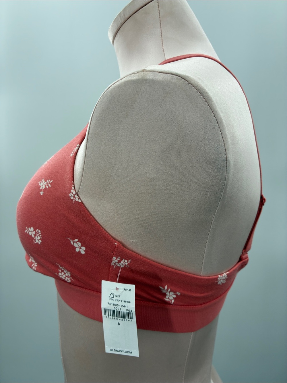3For$20 Wireless Red Floral Bralette - Women Intimates size small - Picture 2 of 3